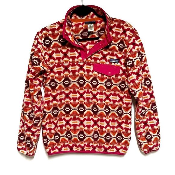 PATAGONIA Aberdeen Aztec Synchilla Snap T Pullover Southwestern Tribal Sz XS - Picture 2 of 6